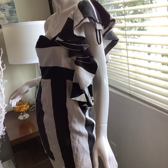 Bardot One Ruffle Shoulder Mini Dress - Picture 5 of 9